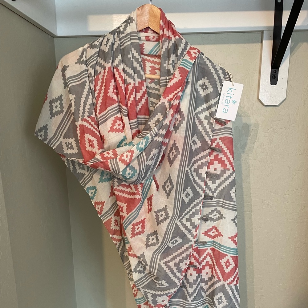 Bohemian spring shawl / scarf